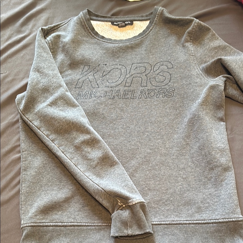 Michael Kors Charcoal Crew Neck Sweatshirt